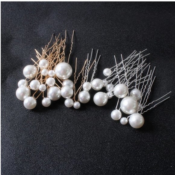 Set of 18 Bridal Hair Pins, Wedding Accessory, Pearl Pin, Wedding Hair C… - Picture 2 of 10